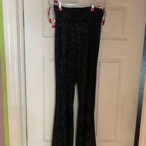 ShopMyTrend Women's High Waist Wide Leg Long Palazzo Bell Bottom Yoga Velvet S